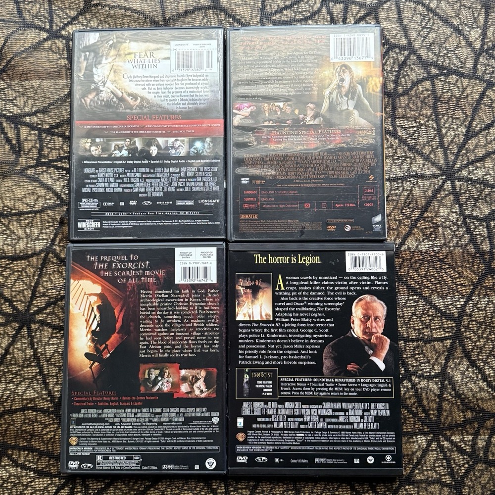 Exorcism Emily Rose Exorcist Possession DVD Movie Lot (4) - Horror Thriller - Picture 2 of 6